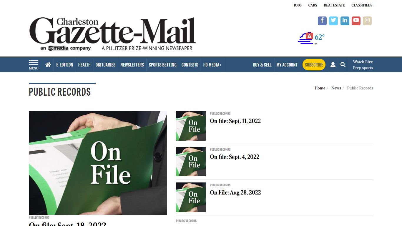 Public Records | wvgazettemail.com - Charleston Gazette-Mail